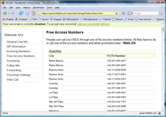 World-Wide Access Numbers